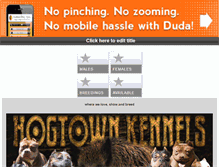 Tablet Screenshot of hogtownkennels.com